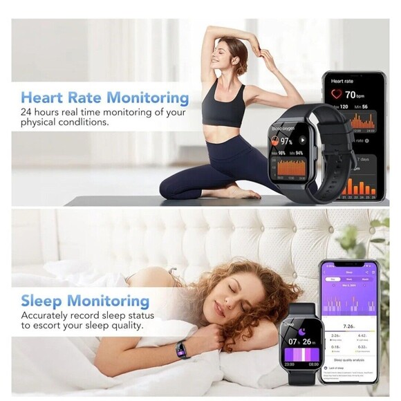 Smart Watch for Men Women (Answer/Make Call), 1.96" HD Smartwatch Fitness... - Picture 4 of 7